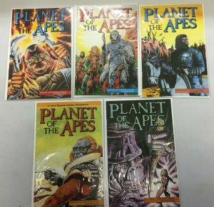 Planet of the Apes Adventure Comics Run #1-5 10 Diff Books AVG 8.0 VF (1990)