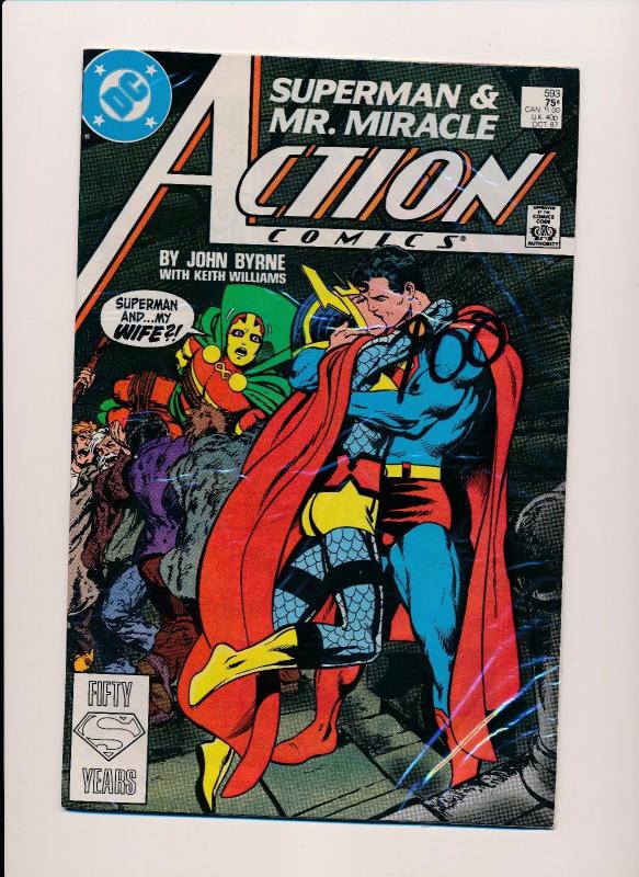 SET of 5-DC ACTION COMICS #590-#594  FINE/VERY FINE(SRU131)