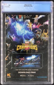 Black Cat #12 (2020) CGC 9.8 Campbell Cover