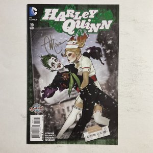 Harley Quinn 19 2015 Signed by Ant Lucia Bombshell Variant DC Comics Nm