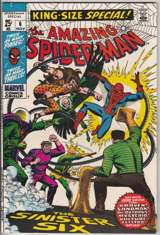 Amazing Spider-Man, King-Size Annual #6 (Nov-69) NM- High-Grade Spider-Man