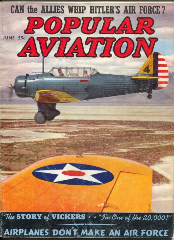 Popular Aviation 6/1939-photo cover- Vickers G/VG