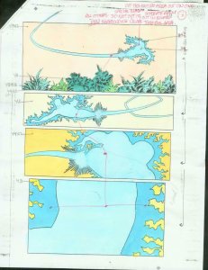 ORIGINAL D.C. PRODUCTION ART NEW TEAM TITANS #6 PAGE 9 VG