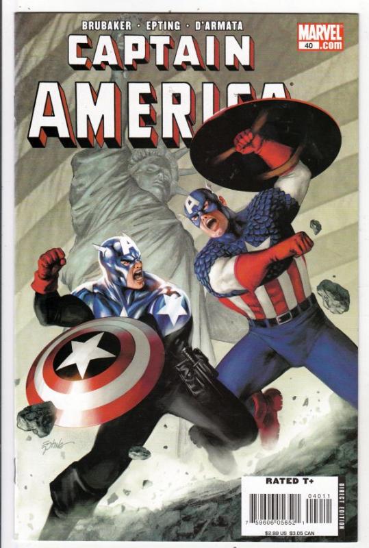 Captain America #40 (Sep-08) NM+ Super-High-Grade Captain America aka Bucky B...