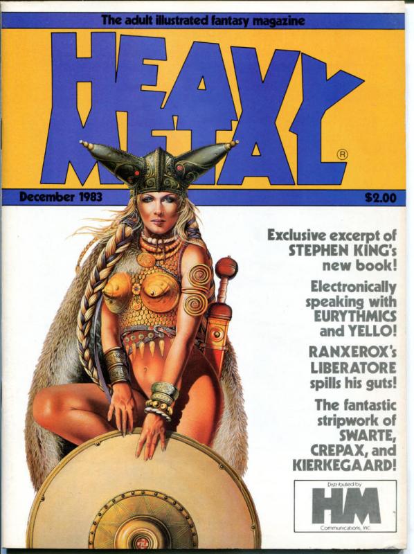 HEAVY METAL December 1983 January 1984, Jeff Jones, Moebius, 2 issues in all 