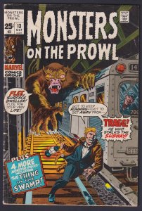 Monsters on the Prowl #13 4.0 VG Marvel Comic - Oct 1971