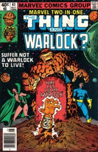 Marvel Two-In-One #63 (Newsstand) VF ; Marvel | the Thing Adam Warlock