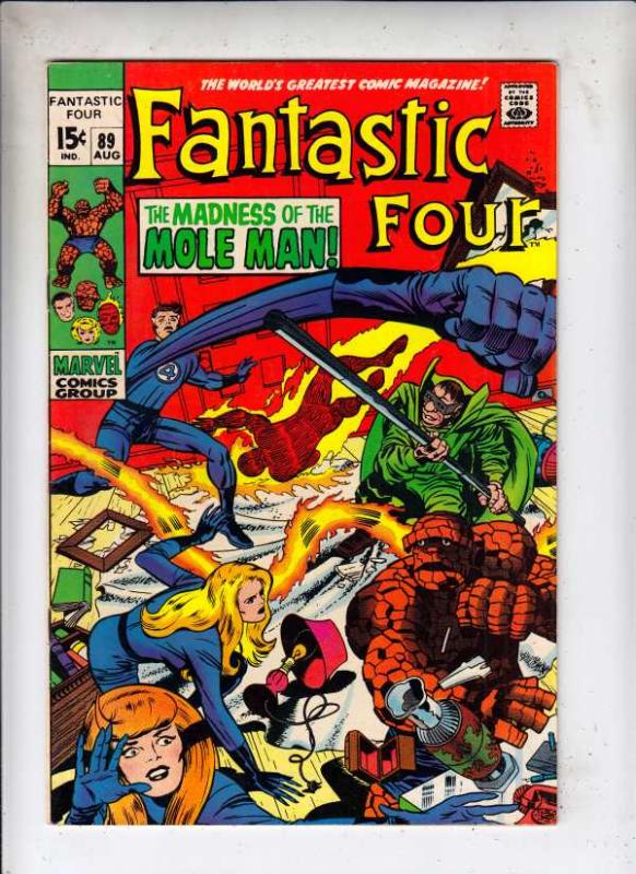 Fantastic Four #89 (Aug-69) VF/NM+ High-Grade Fantastic Four, Mr. Fantastic (...