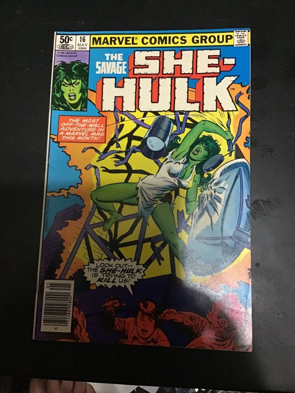 The Savage She-Hulk #16 (1981) 1st Microwave! High-grade! Disney+ NM- Wow!