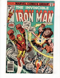 Iron Man #93 (F/VF) 1976 Jack Kirby Impact Cover!