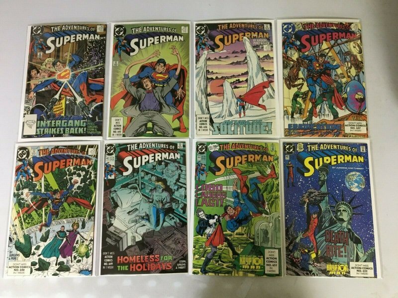 Adventures of Superman comic lot 46 different from #425-471 8.0 VF (1987-90)