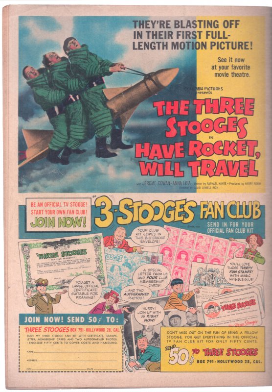 Three Stooges Four Color 1959 (2019)