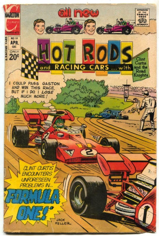 Hot Rods and Racing Cars #119 1973- Charlton Comics G- 