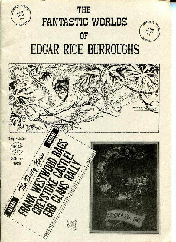 Fantastic Worlds of Edgar Rice Burroughs #19/20/21 1988-British -Cawthorne-FN