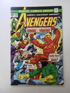 The Avengers #134 (1975) VG+ condition subscription crease
