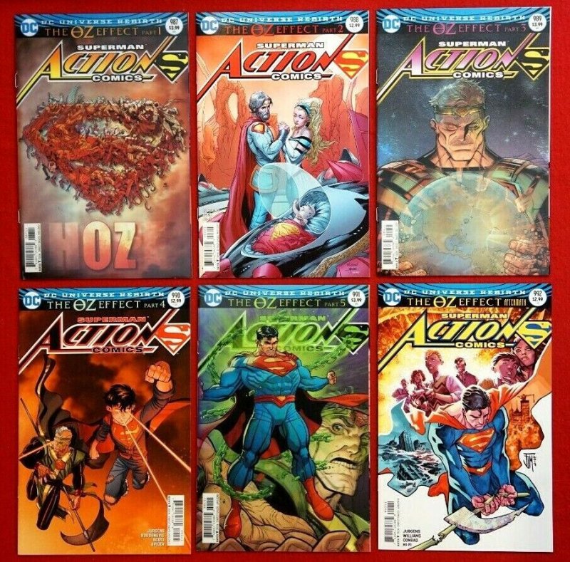 ACTION COMICS #987-992 COMPLETE OZ EFFECT LENTICULAR Complete Set