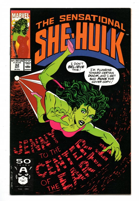 THE SENSATIONAL SHE-HULK #32 (1991) JOHN BYRNE | TRADE DRESS | DIRECT EDITION