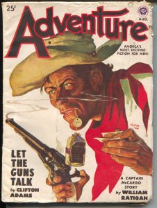 Adventure--August 1949--Pulp Magazine--Popular--VG