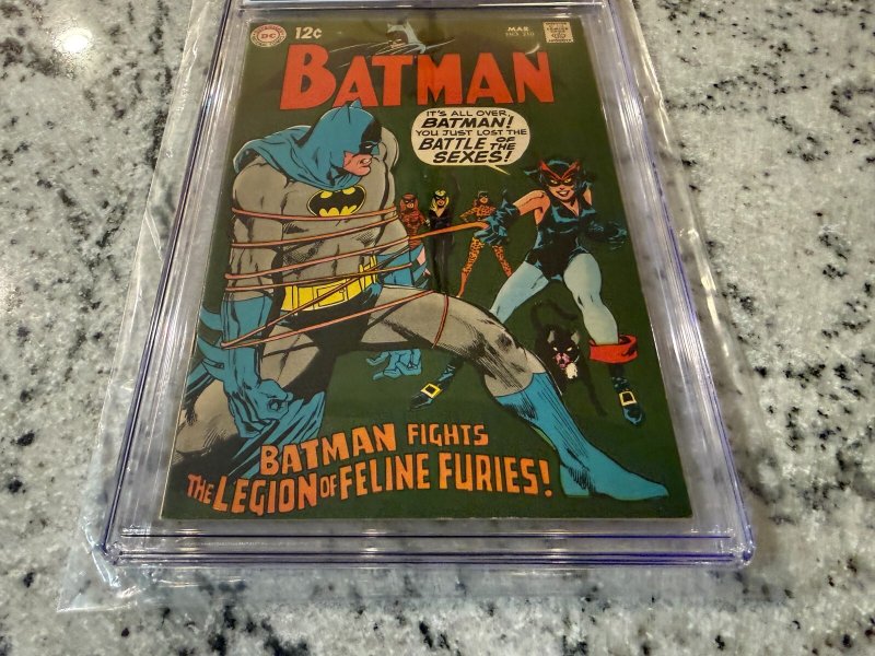 Batman # 210 CGC Graded 9.0 DC Comic Book Neal Adams Cover 1969 Catwoman JH28