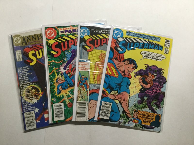 Superman 361 362 369 400 Lot Run Set Very Fine/Near Mint 9.0 Dc Comics