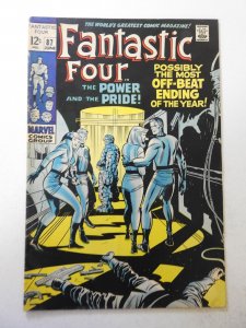 Fantastic Four #87 (1969) VG Condition 3/4 in spine split