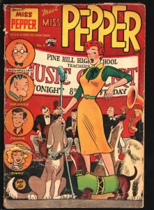 Meet Miss Pepper #6 1954-St John-Joe Kubert art-2 1/2  tear into book at bot...