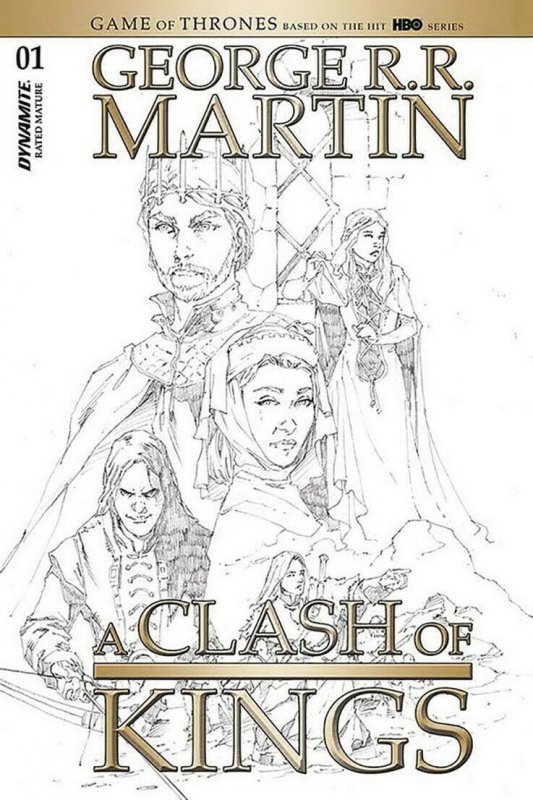 GEORGE RR MARTIN A CLASH OF KINGS (2019 DYNAMITE) #1 All 9 Covers PRESALE-01/29