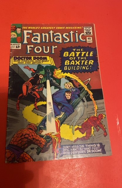 Fantastic Four #40 (1965) Dr doom and Daredevil