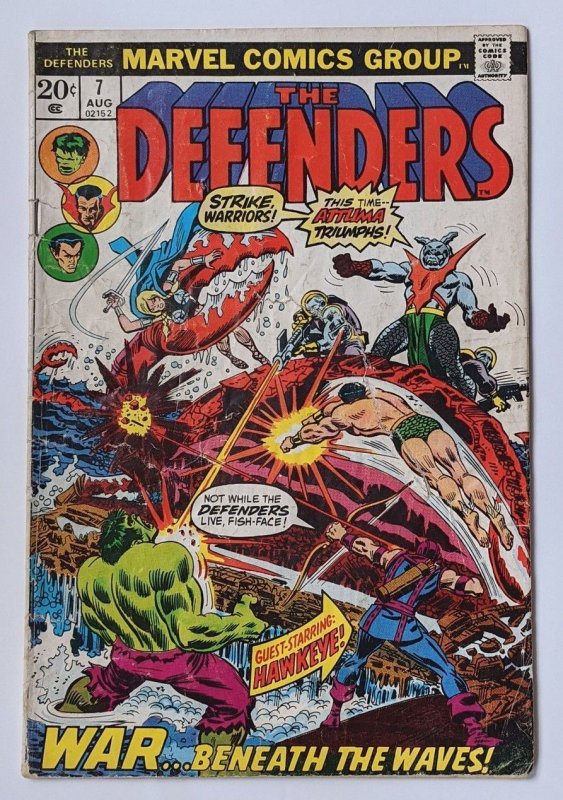 The Defenders #7 (1973)  VG-