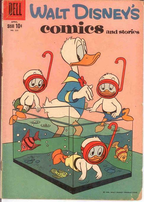 WALT DISNEYS COMICS & STORIES 223 GOOD   April 1959 COMICS BOOK