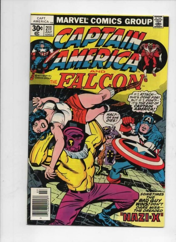 CAPTAIN AMERICA #211, VF/NM, Jack Kirby, Nazi - X, 1968 1977, more CA in store