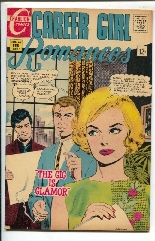 Career Girl Romances #44 1968-Charlton-love triangles-spicy art-FN