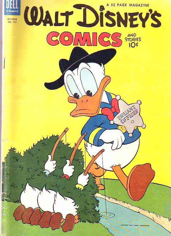 Comics and Stories, Walt Disney's #157 (Oct-53) VG+ Affordable-Grade Donald D...