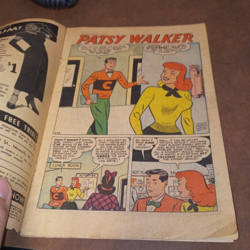 MISS AMERICA #64 FEATURING PATSY WALKER ATLAS COMICS MAGAZINE GOLDEN AGE gga