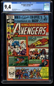 Avengers Annual #10 CGC NM 9.4 White Pages 1st Rogue!