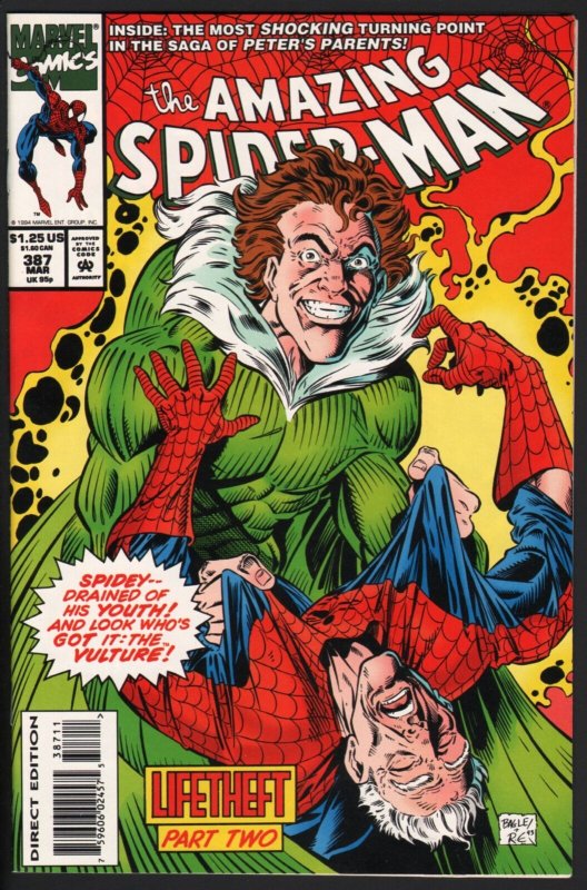 Amazing Spider-Man #387-Marvel Comics Nm-Vulture | Comic Books - Modern  Age, Marvel, Spider-Man, Superhero / HipComic