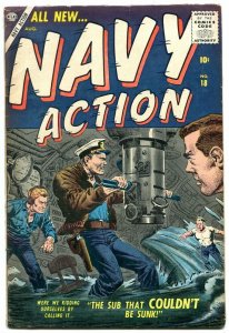 NAVY ACTION #18 COLAN MANEELY 1957 ATLAS WAR COMMIE FN 