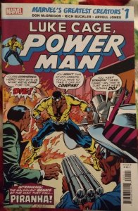 Marvel's greatest creators: Luke Cage Power Man Piranha #1 NM