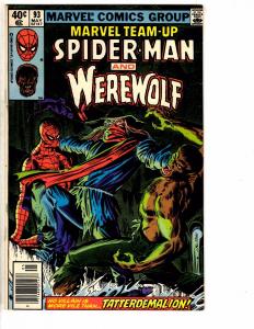 7 Marvel Team-Up Comic Books # 93 94 96 98 102 110 111 VF Range Spider-Man AH2