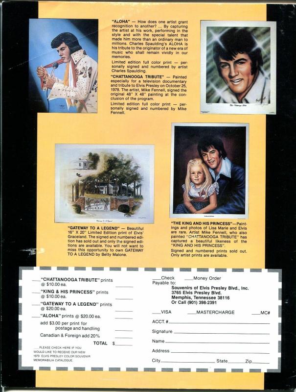 Elvis The Record #1 5/1979 1st issue-Elvis fanzine-candid pix-VG/FN