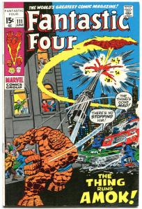 FANTASTIC FOUR #111, FN+, Hulk, Stan Lee, Buscema, 1961, more FF in store, QXT