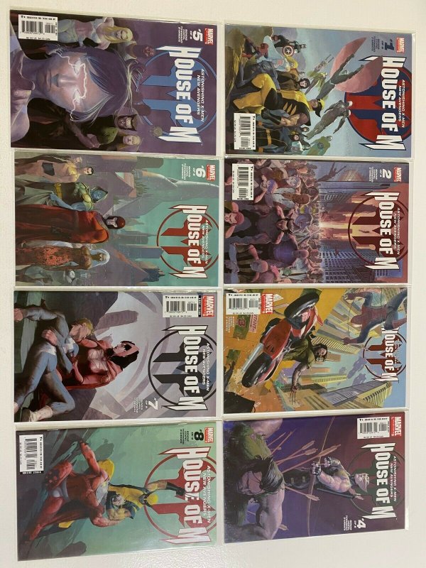 House of M set #1A-8A 8.0 VF (2005)