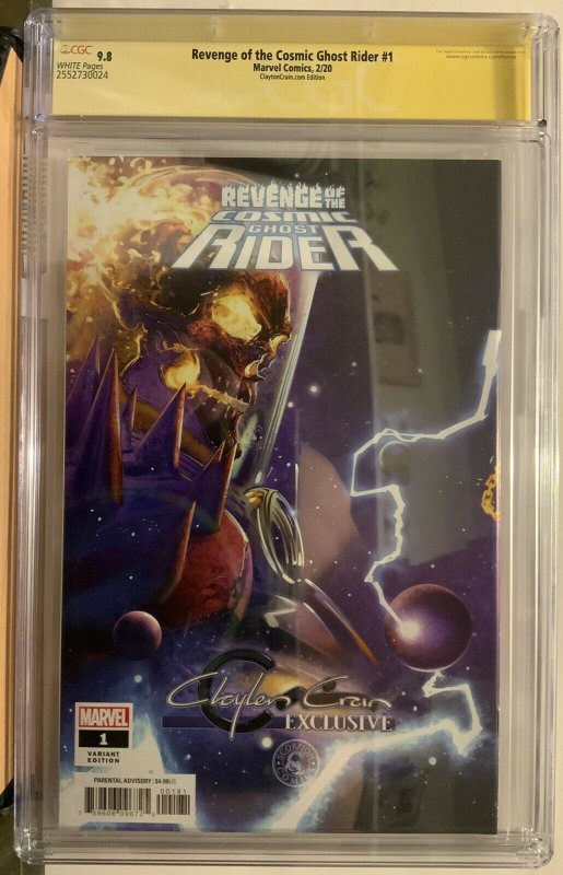 Revenge Of Cosmic Ghost Rider #1 Crain Signed/Sketch Lim to 30 CGC 9.8 W/COA 