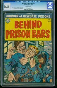Behind Prison Bars #1  1952 - Realistic -CGC 6.5 - Comic Book-1197124022