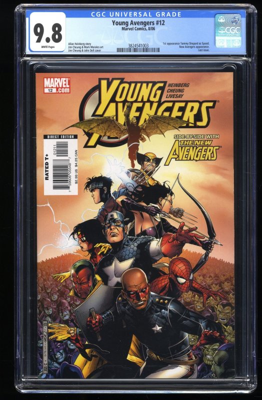 Young Avengers (2005) #12 CGC NM/M 9.8 White Pages 1st Kate Bishop as Hawkeye!