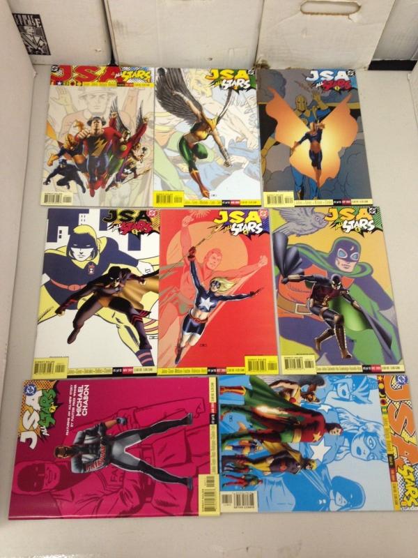 JSA All-stars 1-8 COmplete set Inc. #4 average garade NM-