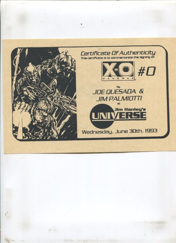 NINJAK #1 (9.2) SIGNED BY JIM PALMIOTTI!