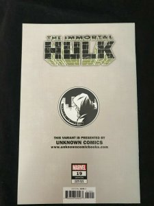 IMMORTAL HULK #19 NM BRENT SCHOONOVER VIRGIN VARIANT 2019 marvel 