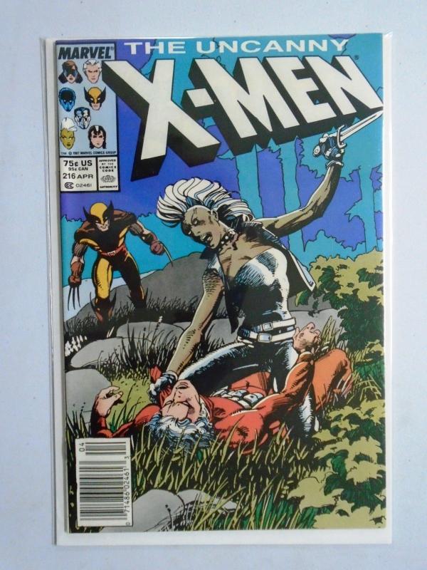 Uncanny X-Men (1st Series) #216, Newsstand Edition, 8.0/VF - 1987