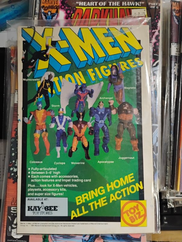 darkhawk # 8 1991 marvel  MANLEY COVER LODESTONE NEWSTAND VARIANT